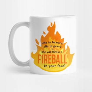 Fireball in Your Face DnD Wizard Sorcerer Shirt | Dungeons and Dragons RPG Shirt | D&D T-Shirt | DnD Gifts | RPG Gifts Mug